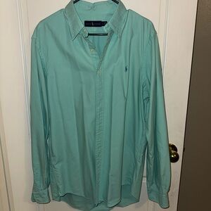 Ralph Lauren Men's Light Blue Button Down Shirt